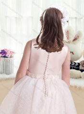 Pretty Scoop Princess Flower Girl Dresses with Appliques