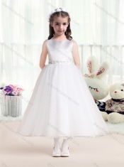 Pretty Scoop Princess Flower Girl Dresses with Appliques