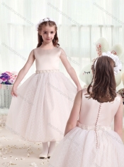 Pretty Scoop Princess Flower Girl Dresses with Appliques