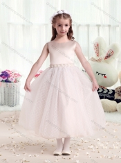 Pretty Scoop Princess Flower Girl Dresses with Appliques