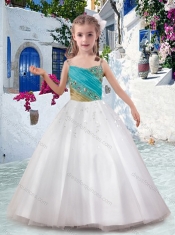 Best Ball Gown Flower Girl Dresses with Appliques and Beading