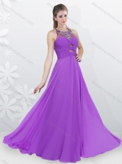 2016 Cheap Empire Criss Cross Beading Dama Dress