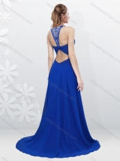 2016 Cheap Empire Criss Cross Beading Dama Dress