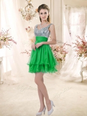 2016 New Arrivals Short Straps Prom Dresses with Sequins for Fall
