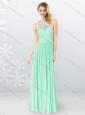 2016 Sexy Empire Appliques Prom Dresses in Apple Green