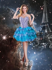 Hot Sale Sweetheart Mini-length 2016 Prom Dress in Multi Color