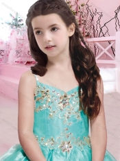 Beautiful Applique and Beaded Mini Quinceanera Dresses with Spaghetti Straps