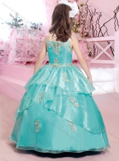 Beautiful Applique and Beaded Mini Quinceanera Dresses with Spaghetti Straps