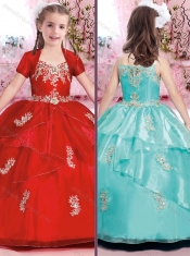 Beautiful Applique and Beaded Mini Quinceanera Dresses with Spaghetti Straps