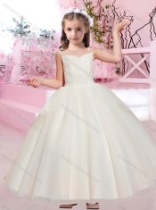 Beautiful Ball Gown Bateau Applique Mini Quinceanera Dresses with Cap Sleeves