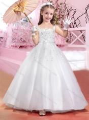 Lovely Square Beaded and Belted Mini Quinceanera Dresses in Tulle