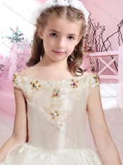 New A Line Off the Shoulder Mini Quinceanera Dresses with Beading and Appliques