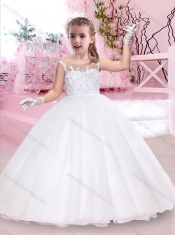 Pretty See Through Scoop Mini Quinceanera Dresses with Appliques and Beading