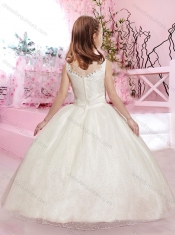Simple Puffy Skirt Straps Mini Quinceanera Dresses with Beading and Belt