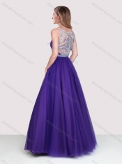 Best Selling See Through Empire Beaded Prom Dress in Tulle