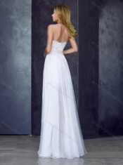 Short Inside Long Outside Laced White Dama Dress