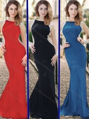 Luxurious See Through Mermaid Prom Dress with Beaded Long Sleeves Luxurious See Through Mermaid Prom Dress with Beaded Long Sleeves