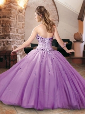 Hot Sale Big Puffy Tulle Beaded Bodice Sweet 16 Dress