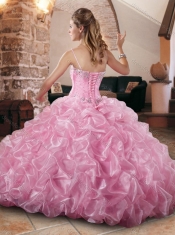 Beautiful Really Puffy Quinceanera Dress with Beading and Pick Ups