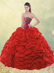 Cheap Exclusive Beaded and Bubble Purple Quinceanera Dress in Taffeta