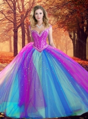 Discount Fashionable V Neck Quinceanera Dresses with Beading