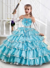 Cheap Spaghetti Straps Ruffled Layers Mini Quinceanera Dress in Organza