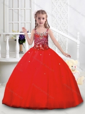 Low Price Puffy Skirt Tulle Mini Quinceanera Dress with Straps