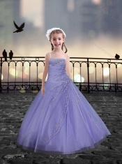Spaghetti Straps Beaded Mini Quinceanera Dresses in Lavender