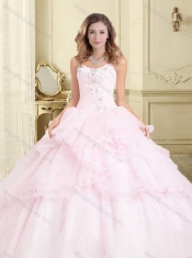 New Arrivals Applique and Ruffled Quinceanera Dress in Organza for 2016