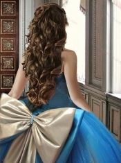 Romantic Big Puffy Rainbow Colored Quinceanera Dress with Beading and Bowknot