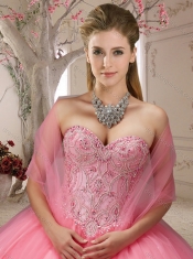 Classical  Beaded Bodice Apple Green Sweet Fifteen Dress with Detachable Straps