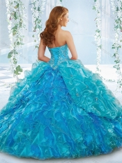 Cut Out Bust Beaded Bodice Detachable Quinceanera Dresses with Halter Top