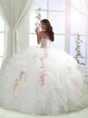 Exquisite Beaded and Ruffled Light Blue and Lavender Detachable Quinceanera Dresses