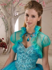 Fashion Trend Beaded Bodice Champagne Sweet 15th Birthday Dresses with Sweep Train