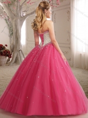 New Arrivals Princess Beaded Bodice Tulle Discount Quinceanera Dresses in Teal