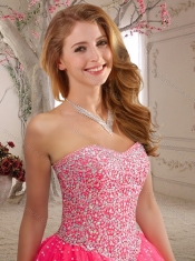 New Style Beaded Bodice Tulle 15th Birthday Dresses in Baby Blue