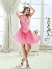 Cut Out Bust Beaded Detachable Quinceanera Gowns in Baby Blue