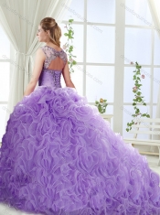Elegant Beaded and Applique Detachable Quinceanera Gowns in Rolling Flower