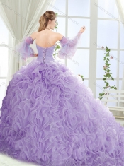 Feminine Beaded Detachable Quinceanera Dresses in Rolling Flower