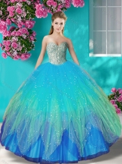 Fashionable Beaded and Applique 15th Birthday Dresses in Multi Color