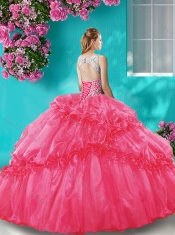 Classical Big Puffy Champagne Quinceanera Dress with Beading and Bubbles