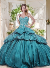 The Most Popular Really Puffy Cheap Quinceanera Gown with Beading and Pick Ups