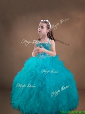 Luxurious Beaded and Ruffled Quinceanera Dress and Sweet Spaghetti Straps Teal Mini Qwuinceanera Dress and Discount Sequined Short Dama Dresses