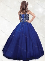 New Arrivals Straps Royal Blue Mini Quinceanera Dress with Beading