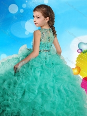 Best Selling Beaded Bodice and Ruffled Mini Quinceanera Dress in Organza