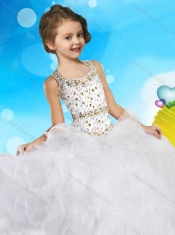 Best Selling Beaded Bodice and Ruffled Mini Quinceanera Dress in Organza