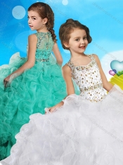 Best Selling Beaded Bodice and Ruffled Mini Quinceanera Dress in Organza