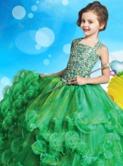 Cheap Criss Cross Organza Mini Quinceanera Dress with Beaded Bodice