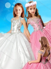 Elegant Beaded Decorated Halter Top and Bodice Mini Quinceanera Dress