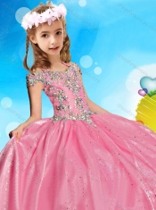 Elegant Beaded Decorated Halter Top and Bodice Mini Quinceanera Dress